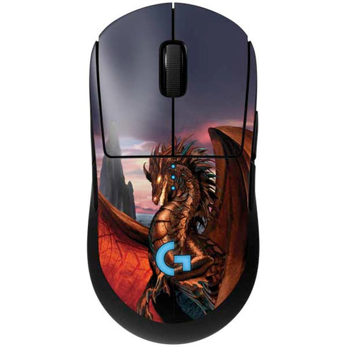 Coppervein Dragon by Ruth Thompson G Pro Wireless Gaming Mouse Skin